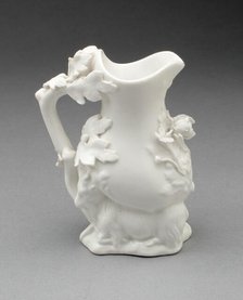 Goat and Bee Cream Jug, Coalport, c. 1830. Creator: Coalport Porcelain Factory.