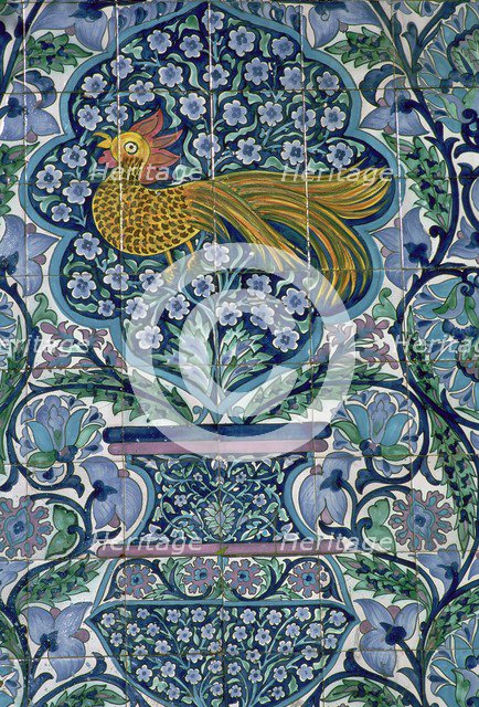 Detail of a tile design in Nabeul, Tunisia. Artist: Unknown