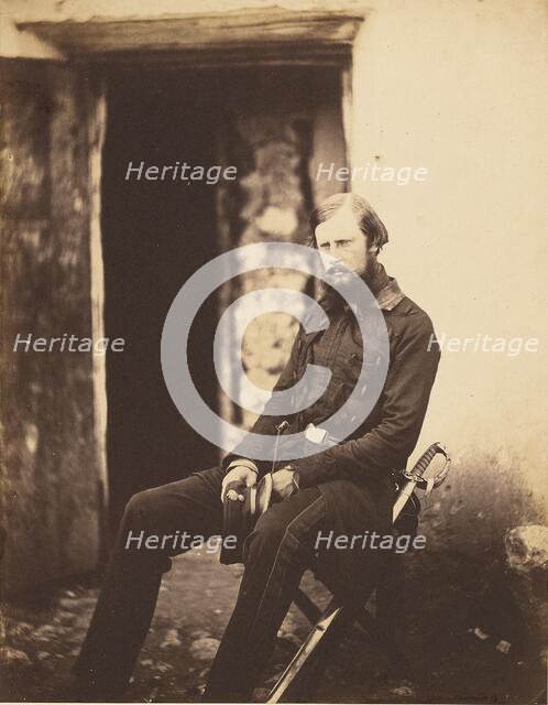 Lt. Colonel Prince Edward of Saxe Weimar, 1856. Creator: Roger Fenton.