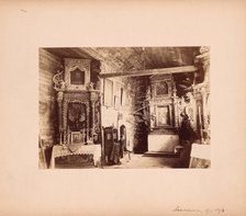 Church of St Nicholas - interior, Moszczenica, 1893. Creator: Stanislaw Tomkowicz.