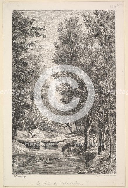 A Stream in the Mondois Valley, 1835-78. Creator: Charles Francois Daubigny.