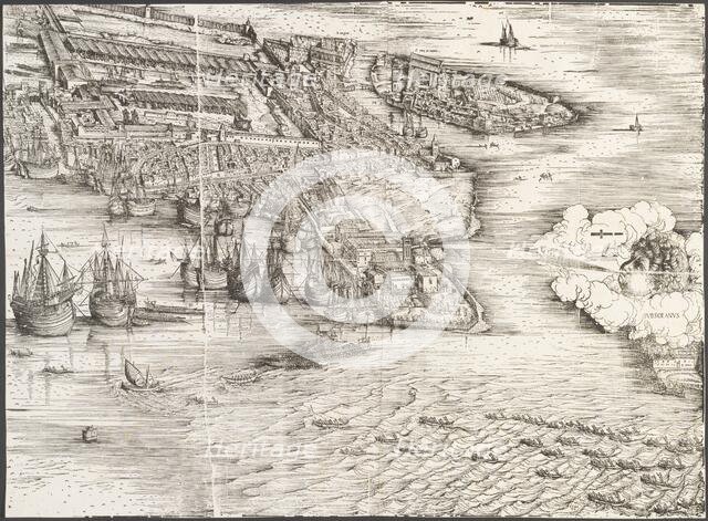 View of Venice [lower right block], 1500. Creator: Jacopo de' Barbari.