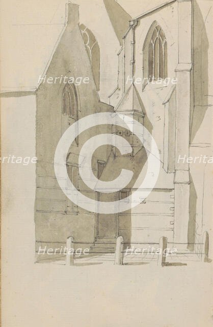 Side view of the Grote Kerk in Hoorn, c.1783-c.1797. Creator: Johannes Huibert Prins.