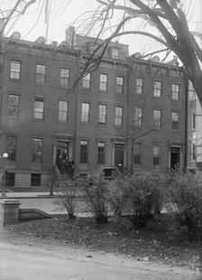 Committee On Public Information - Exterior of Quarters On Jackson Place, 1917. Creator: Harris & Ewing.