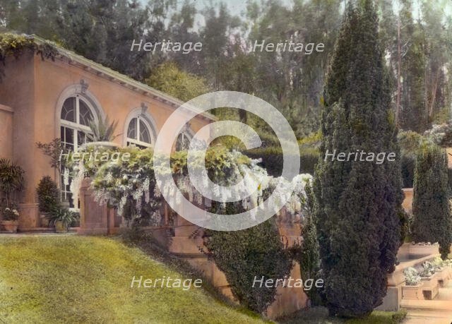 "Villa Rose," Joseph Donahoe Grant house, 2260 Redington Road, Hillsborough, California, 1917. Creator: Frances Benjamin Johnston.