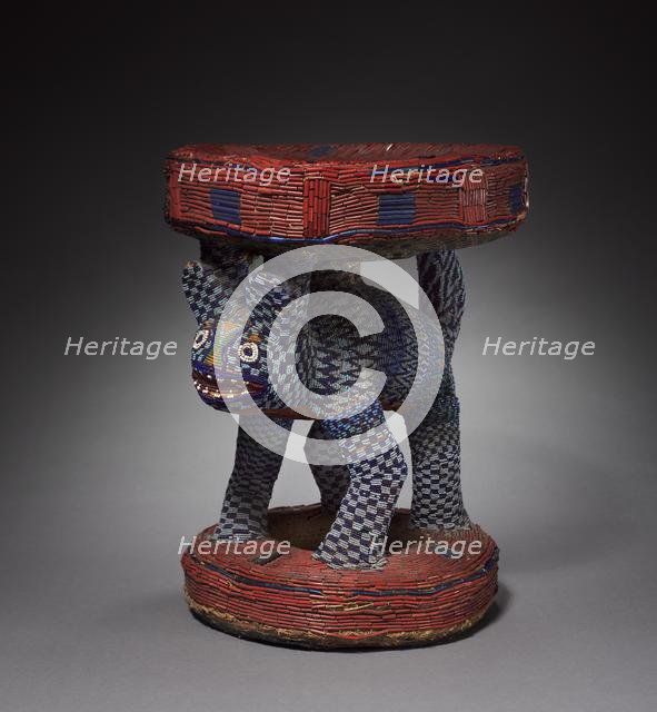 Leopard Caryatid Stool , possibly 1800s. Creator: Unknown.