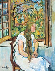 Germaine Utter at her window, 1926.