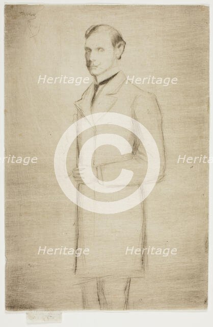 Portrait of Walter Dowdeswell, Esq., 1890. Creator: Theodore Roussel.