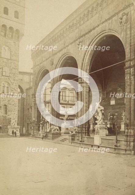 Loggia dei Lanzi, Florence, 1870-1880. Creator: Unknown.