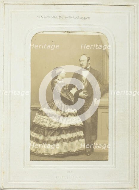 The Queen and Prince Consort, 1861. Creator: John Jabez Edwin Mayall.