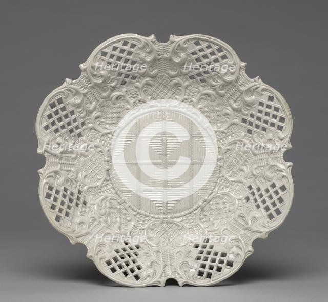 Plate, c. 1760. Creator: Staffordshire Factory (British).