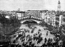 Regatta at Venice during the International Geographical Congress, 1881. Creator: Unknown.