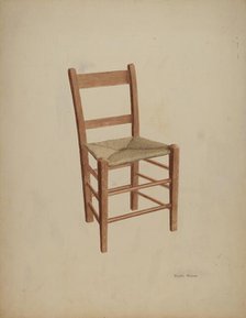 Chair (handmade), c. 1941. Creator: Glenn Wilson.
