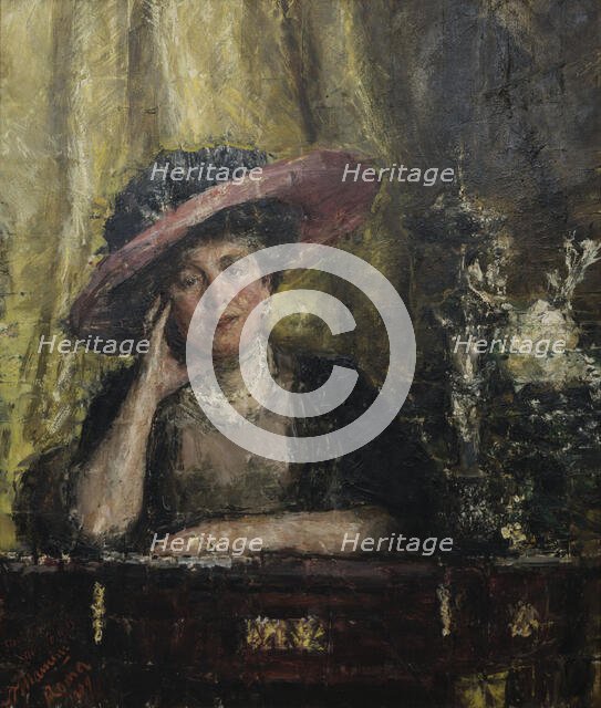 Lady Phillips, 1909. Creator: Mancini, Antonio (1852-1930).