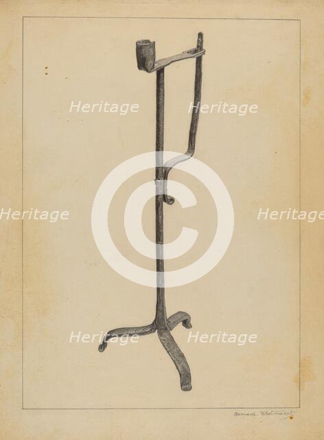 Candle Holder, 1935/1942. Creator: Bernard Westmacott.