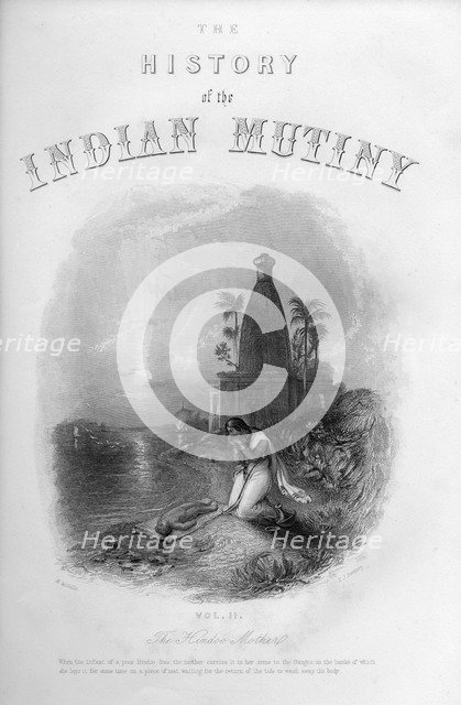 'The Hindoo Mother', c1860.Artist: EJ Portbury