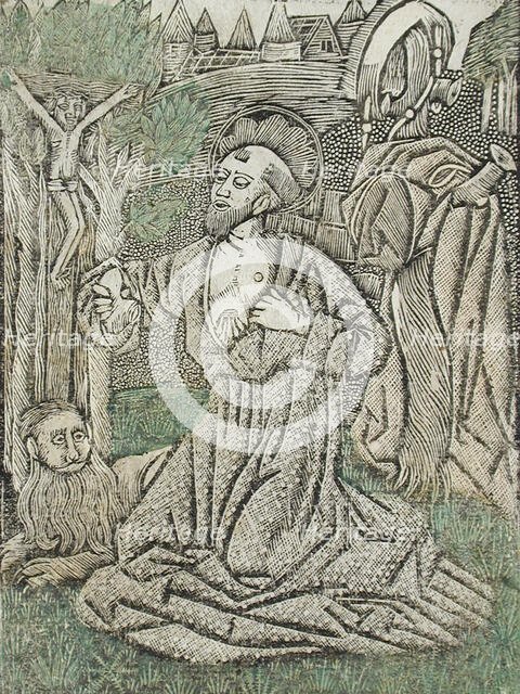 The Penitence of Saint Jerome, c1465. Creator: Unknown.