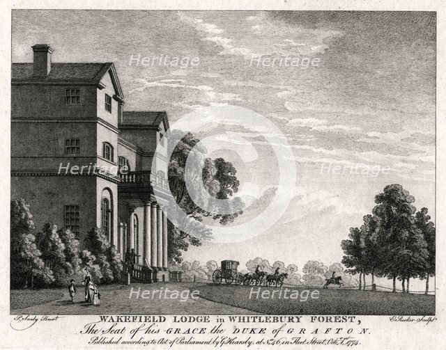 Wakefield Lodge in Whitlebury Forest, Northamptonshire, 1774. Artist: Michael Angelo Rooker