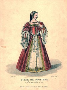 Diane de Poitiers, (early 19th century). Creator: Georges Jacques Gatine.