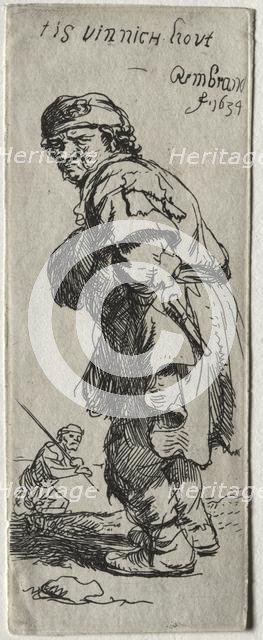 A Peasant Calling Out: "it's very cold", 1634. Creator: Rembrandt van Rijn (Dutch, 1606-1669).