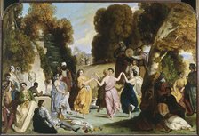 Dance of the Muses, between 1846 and 1851. Creator: Louis Candide Boulanger.