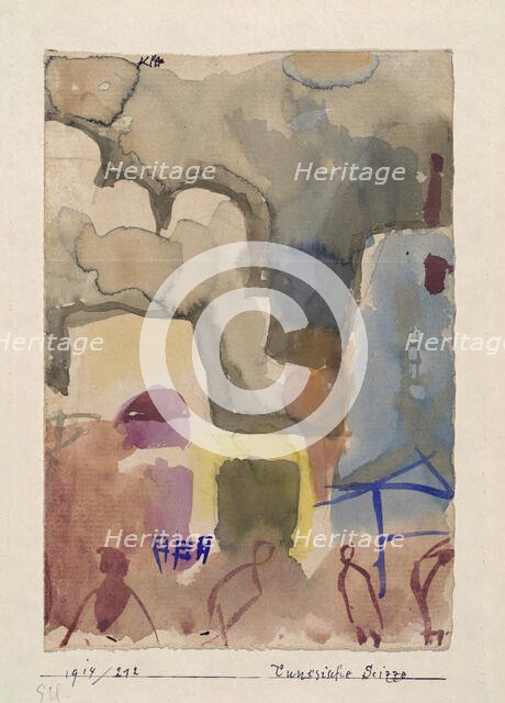 Tunisian sketch, 1914. Creator: Klee, Paul (1879-1940).