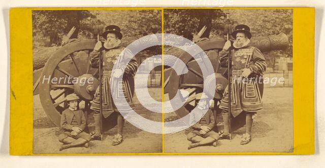 Tower of London.-Portrait of a Warder in full Dress., about 1866. Creator: Frank Mason Good.