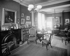 Interior, 121 Henry Street sitting room, showing grate, Detroit, Mich., between 1900 and 1915. Creator: Unknown.