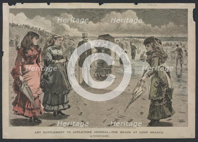 The Beach at Long Branch, 1869. Creator: Winslow Homer (American, 1836-1910).