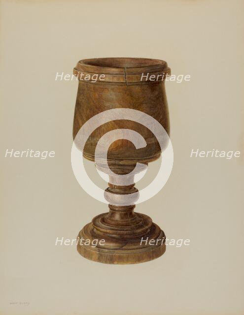 Mortar, c. 1940. Creator: Hester Duany.