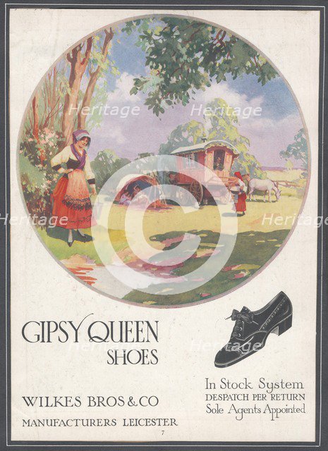 Gipsy Queen Shoes, c1920s. Artist: Wilfred Fryer