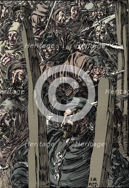 'The Peasants' Revolt', c1895. Artist: Joseph Kaspar Sattler.