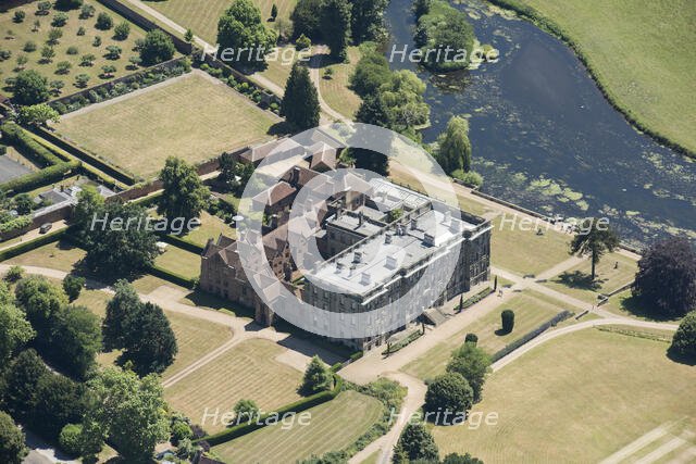 Country house and walled kitchen garden at Stoneleigh Abbey, Kenilworth, Warwickshire, 2018. Creator: Historic England.