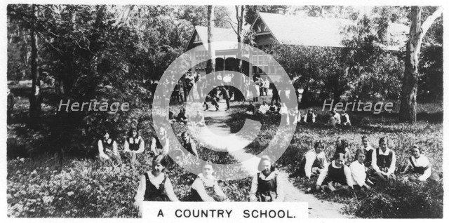 A country school, Australia, 1928. Artist: Unknown
