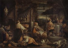 The Pilgrims of Emmaus, after Jacopo Bassano, c.1600. Creator: Jacopo Bassano il vecchio.