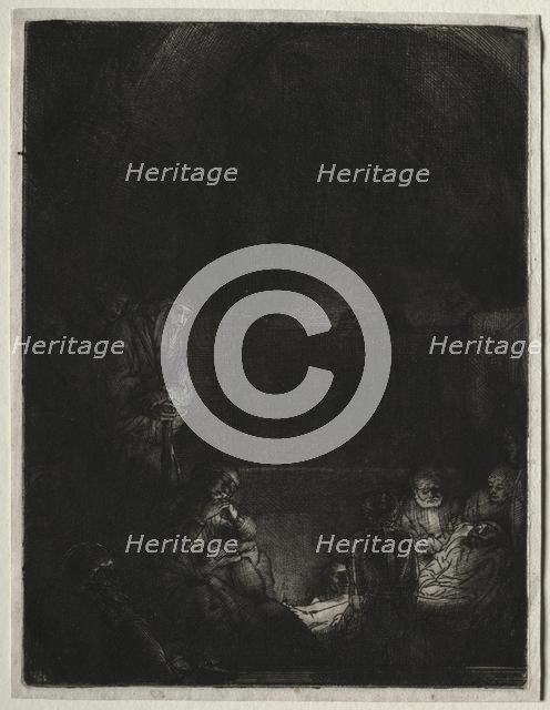 The Entombment, c. 1654. Creator: Rembrandt van Rijn (Dutch, 1606-1669).