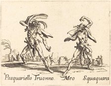 Pasquariello Truonno and Meo Squaquara, c. 1622. Creator: Jacques Callot.