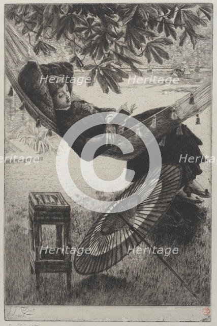 The Hammock, 1880. Creator: James Tissot.