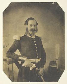 Portrait of a French Military Officer, c. 1855. Creator: Unknown.