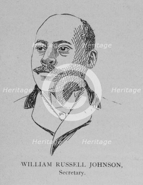 Officers of the League; William Russell Johnson, Secretary, 1892. Creator: Unknown.