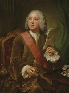 Portrait of Sir Charles Hanbury Williams (1708-1759), c1751. Creator: Mengs, Anton Raphael (1728-1779).
