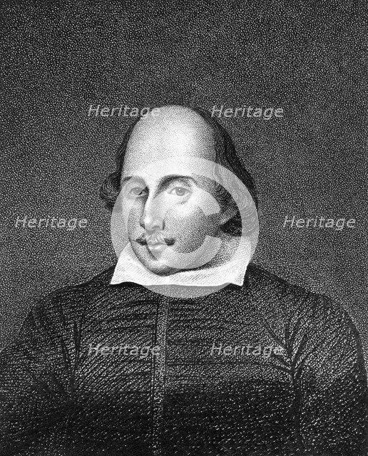 William Shakespeare, English poet and playwright. Artist: William Thomas Fry