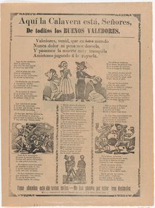 Skeletons of the good defenders, ca. 1900-1910., ca. 1900-1910. Creator: José Guadalupe Posada.