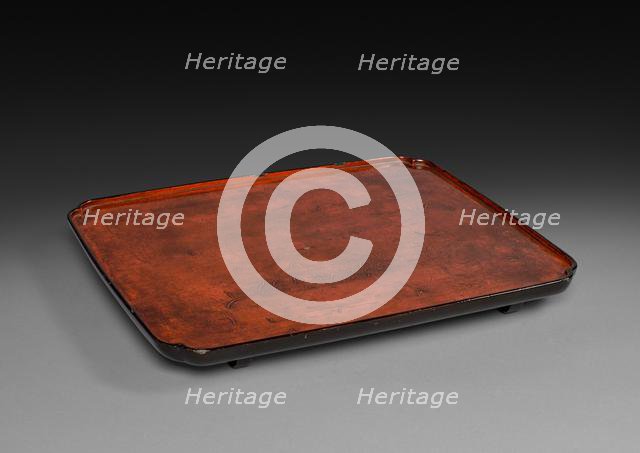 Serving Tray: Negoro Ware, 1300s. Creator: Unknown.