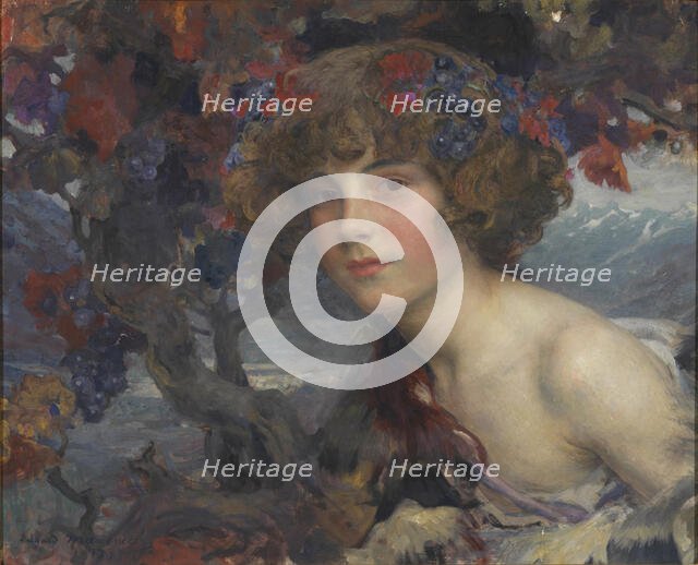 Portrait of Roger Alexandre Guy, Count Colonna-Walewski, 1917. Creator: Edgard Maxence.