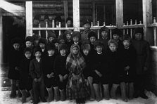 Pupils of the parish school, 1890. Creator: Unknown.