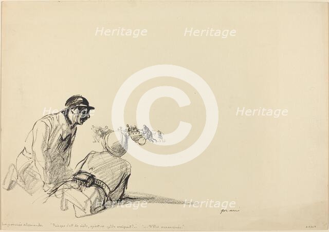 German Advance, c. 1914/1919. Creator: Jean Louis Forain.