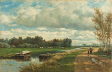 Landscape in the Environs of The Hague, c1873-1875. Creator: Roelofs, Willem (1822-1897).