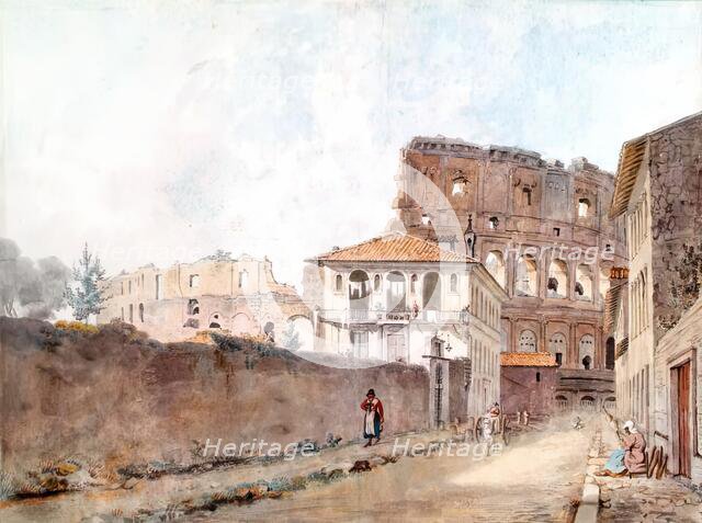 The Colosseum on the Road to St John Lateran, c1780. Creator: William Pars.