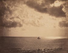 Brig upon the Water, c1856. Creator: Gustave Le Gray.